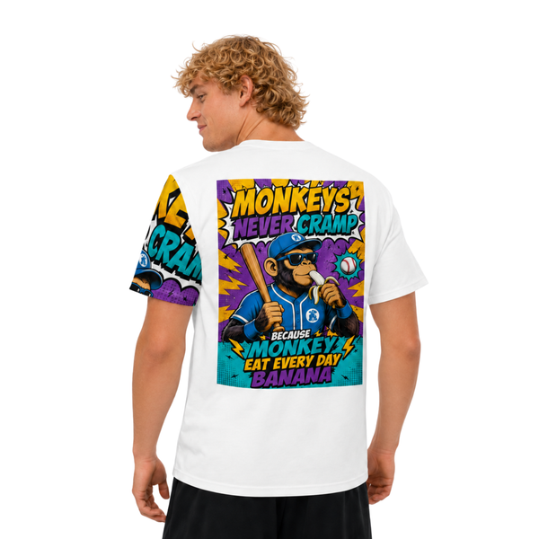 Men's Cotton Tee Monkey eats Banana