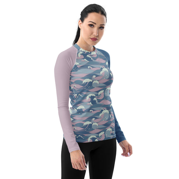 Women's Rash Guard Blue Sea