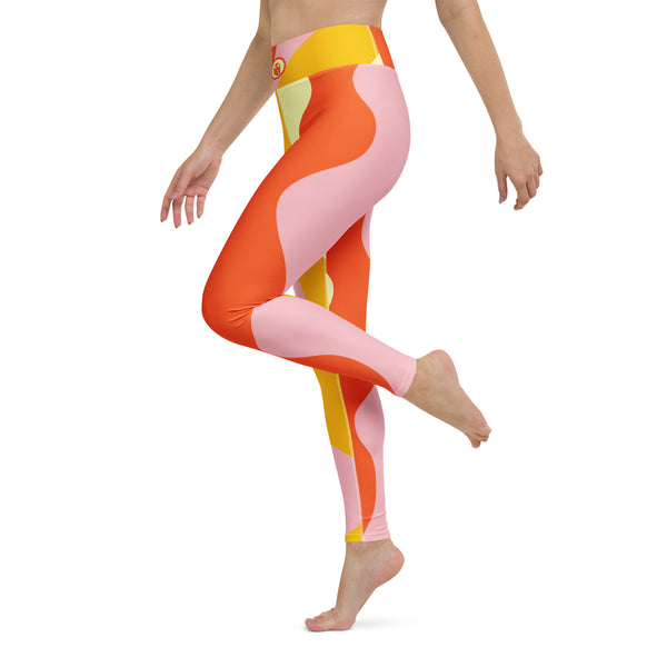 Sport and Yoga Leggings Sunset